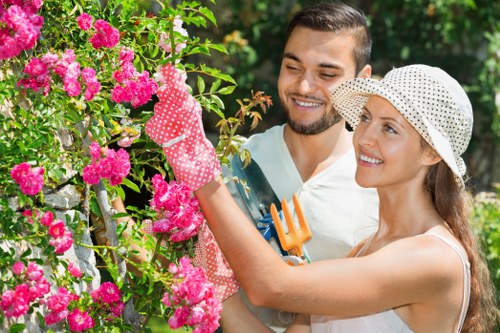 Eco-friendly weed control in a Barking garden